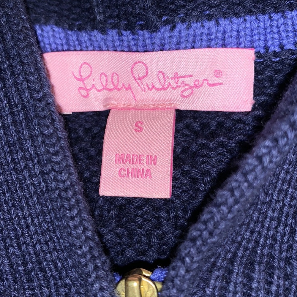 Lilly Pulitzer sweater; Full Zip - Picture 3 of 14